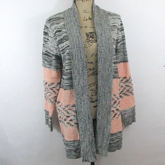Pinkblush Sweaters - PinkBlush Maternity by Bella Berry striped cardigan Size L/XL Aztec geometric
